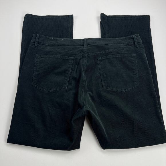 Made and Loved LOFT Chargoal Gray/Black Corduroy Curvy Boot Cut Jeans Size 18 - Picture 7 of 9